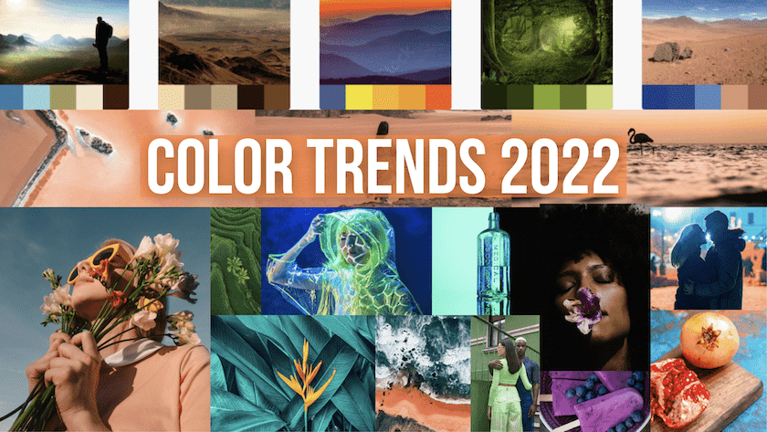  Tendenze colore 2022: i toni edificanti di quest'anno!