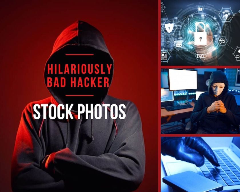  عکس‌های استوک هکر بد خنده‌دار (و چند عکس جالب برای استفاده در عوض)