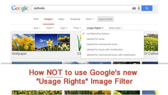  Come non utilizzare il nuovo filtro immagini "Diritti d'uso" di Google
